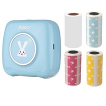 가정용 무선 라벨링기 네임 이름 바코드 라벨 스티커 기계 aibecy l20 58mm 열 메이커 프린터 사진 프린터 2in 블루투스 모바일 프린터 for android ios, 파란색 3롤 용지 c, 협력사