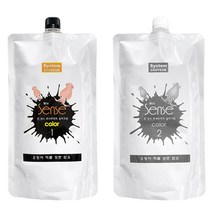 DK 윈 센스 오징어먹물 염색약 1 2제 각500ml, 블랙, 1개