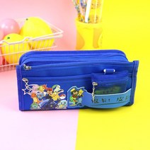 삼려구 필통 쿠로미 미로티 옥계개 문구함 초등학생 잔지갑 여귀여운 필통, 피카츄 블루