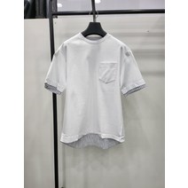 킨록 셔츠 레이어드 라운드 세미오버티셔츠 FBT19
