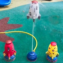 하늘을 나는 분수로켓 우주선분수 물놀이 스프링클러, 상세 페이지 참고, 워터제트로켓빨강+기본인터페이스+수전+3미터수관