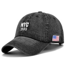 NYC-데님 야구 모자 남성 및 여성용 자수 글씨 청바지 스냅백 캐스켓 여름 스포츠 미국 힙합 신상품