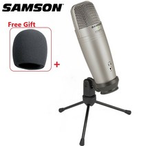 홈레코딩 마이크 samson c01u pro usb 스튜디오 녹음 방송용 실시간 대형, 협력사