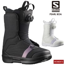 살로몬 SALOMON 스노우 보드 부츠 PEARL 여성 2022년형 다이얼 잠금방식, 블랙