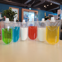 스파우트파우치 치어팩 200ml 300ml 9파이 15파이 육수보관팩 일회용 휴대용 일회용주스팩 일회용음료팩 일회용음료포장용기, 옵션03. 300ml/9파이