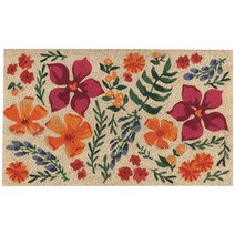 Now Designs 천연 섬유 프린트 도어매트 보타니카 - 45.7 x 76.2cm18 30인치 | 비닐 뒷면 568585