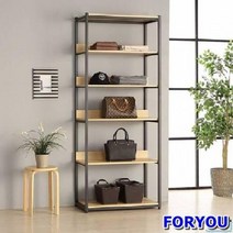 ForU146 스틸 5단 드레스룸 시스템선반장 스탠드옷걸이 스탠드행거 스탠드헹거, 멀바우