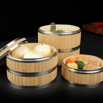 친환경 편백 대나무찜기 딤섬 만두 찜통 편백찜기, 27CM 1단 찜기