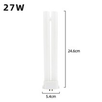 침대독서등 마리스텔라 아르떼미데 220V 파티 네 바늘 책상 램프 튜브 13W 18W 27W 정사각형 4 핀 전구 눈 보호 형광등, [01] 27W
