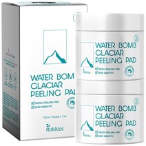 록키스 워터밤 빙하수 약산성 필링패드 70매, 150ml, 2개