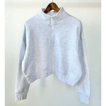 스투시 NEWPORT 1/4 ZIP 플리스 맨투맨 ST116304 SNOW MARLE 그레이 WOMENS