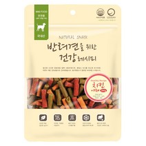 건강레시피 강아지 애견 간식 져키 치킨&야채 300g