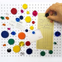 크레망 큐티 자석 캡 자석홀더 메모홀더 냉장고자석 칠판자석 장구자석 단추자석 칼라자석, CAP 홀더, 색상혼합(7개)