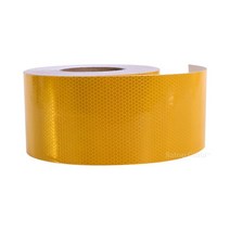 가정용금고 10cm x 10m 반사 스티커 안전 Lowes 크리스탈 형광 인쇄 체크 무늬 빨간색 흰색 능직 비닐 도로 마킹 테이프, 5.yellow