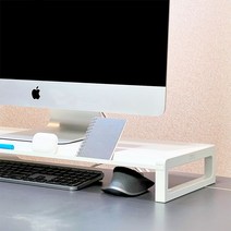 비컴피 아이맥 m1 철제 높은 듀얼 모니터 받침대, 블랙