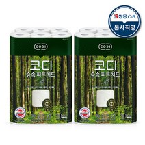 코디 3겹 천연펄프 숲속 피톤치드 30m 30롤 2팩, 단품