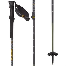 Salomon 살로몬 MTN 카본 S3 LTD 스키폴 2024, Black / Solar Power, One Size in