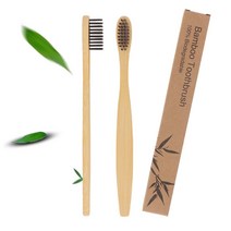 가재울무역 뱀부 생분해 대나무 미세모 칫솔 블랙 10개 개별포장 에코 선물 소재 5034985ea, gajae31 1, gajae31 본상품선택