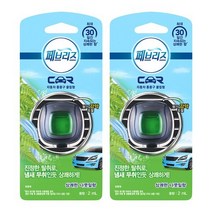 페브리즈 차량용 방향제 2ml 상쾌한나뭇잎 2개 차량용방향제, 1세트