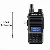 BaoFeng UV10R Pro 10W 워키 토키 송신기 장거리 UV-10R pro 양방향 라디오 VHF UHF 136-174Mhz 400-520Mhz 듀얼 밴드, 03 Black add 771, EURO