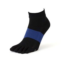 타비오 레이싱 5발 양말 일제 달리기 마라톤 스포츠 미끄럼 방지, 블랙