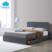 [르헤브퍼니쳐] 심플 통서랍침대(SS Q) 부산침대/부산가구/경남침대/무료배송/당일배송, 그레이, 오가닉필로우탑 매트리스