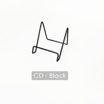 패션 블랙/골드 홀더 금속 데스크탑 디스플레이 스탠드 스토리지 선반 CD LP 비닐 레코드 EP, 04 Black-CD