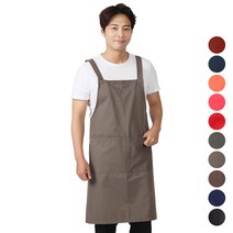 DAE47 남여공용 빅사이즈 큰 미술 공방 카페 앞치마, DAE47 다홍