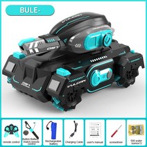 RC 자동차 4WD 탱크 물 폭탄 슈팅 경쟁력있는 제스처 제어 원격 드리프트, 10 BU Dual Remote 1B