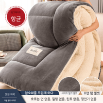 남극 양털 이불 겨울 두꺼운 따뜻한 기숙사 싱글 학생 공간 도톰한 프리미엄 알파카이불, 젠틀맨 그레이 2
