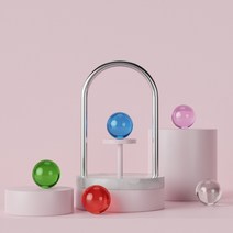 집속으로 컬러 수정구 크리스탈볼 4cm, 02 A급 스크래치 제품, 02 레드
