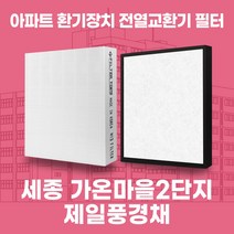 세종 가온마을2단지제일풍경채 아파트 환기시스템 전열교환기 필터 H13등급 공동구매, NTV-025BPA, 카본프리세트(헤파1+카본프리2)