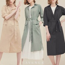 [런칭가 69 900원] 벨티드 짚업 오픈 트렌치 원피스 1종 MS211F0101OP