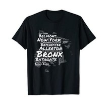 Boogie Down 브롱스 네이버 후드 워드 클라우드 브롱스 뉴욕 티셔츠