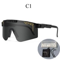 축구 고글 골프용 선글라스 골프 등산용 테니스 야구 자전거 변색 러닝 pit viper polarized 낚시 안경 야외 mtb 남성 여성 스포츠 uv400 안경 원래 상자, c1