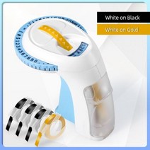 라벨기 스티커 휴대용 3D 점자 라벨 기계 레터링 양각 라벨러 6 롤 양각 테이프 가정용 DIY 공예 쉬운 사용, 06 1 Printer 4 Tapes 4