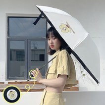 여자 우산 귀엽고 예쁜 맑은 비 오는 날 양산으로 자외선 차단