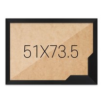 퍼즐액자 51x73.5 고급형 슬림 우드 블랙, 단품
