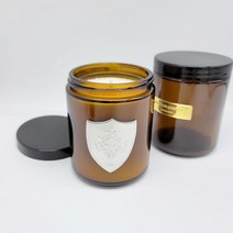 제이앤메이드 캔들용기 앰버 브라운 200ml