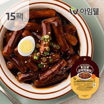 [아임웰] 짜장 곤약 떡볶이 15팩, 단품