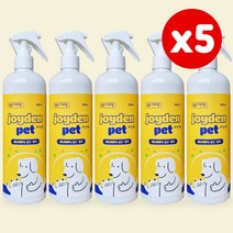 조이든펫 500ml 5개 강아지 탈취제 고양이 냄새 제거 배변패드 소변 악취 제거 반려동물 장난감 소독