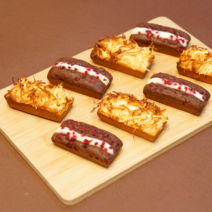 그림의빵 저당 다이어트 그낭시에 4개입 2가지맛(초코/패션프루츠) 휘낭시에, 24입