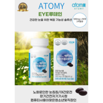 [애터미정품] 건강한눈을위한 애터미아이루테인(500mg x 90정)3개월분 학생 직장인 부모님 눈을위한 현명한선택, 3개, 500mg x 90정(3개월분)
