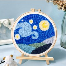마술도구실플로랄 패턴 스타터 키트와 DIY 펀치 바늘 자수 키트 매직 터프팅 세트 뜨개질을 위한 파킹 크, 03 CCX44