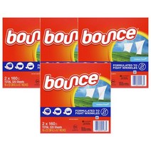 바운스 건조기시트 아웃도어 프레쉬 320장 Bounce Dryer Sheets Outdoor Fresh, 4팩