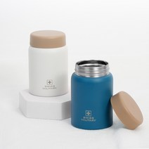 보온도시락 스텐 죽통 미니 이유식통 280ml, 화이트