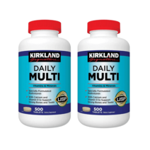 커클랜드 시그니처 데일리 멀티 비타민 미네랄 베타카로틴 엽산 리코펜 500정X2, 500정(1팩)X2