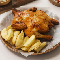 살림레시피 옛날통닭 2마리 1600g 간편한 에어프라이어치킨 에어프라이어요리, 매콤한 맛 + 순한맛 구성
