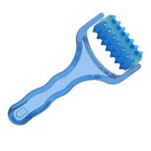 롤링 홈케어 종아리 셀프 얼굴 롤러 다리 도리깨 휴대용 허벅지 어깨 맛사지 안마기 기구 맛사지기 페이스 지압기 손 MTS 맛사지볼 두피 근육 안마봉 니들 미니 소형 바디 팔 블루