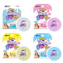 아모스 NEW 아이 슬라임 70g/투명/하늘/핑크/노랑/택1, 노랑